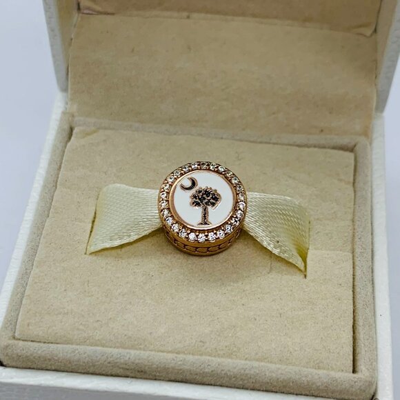 🔥🔥Pandora Charleston SC Exclusive Dangle Charm south Carolina Flag Pendant - Picture 6 of 7